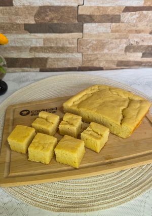 Una foto de Fainá de garbanzo y queso, licuado