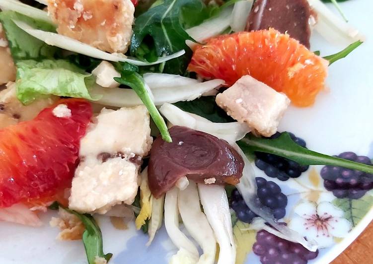 Insalata di pesce spada con finocchio e arance