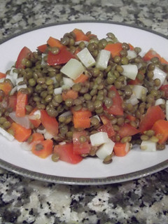 Una foto de Ensalada de lentejas