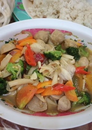 Foto resep Cah Bakso Sayur Campur