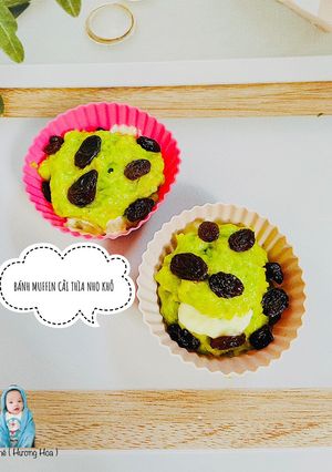 Hình của món Bánh muffin cải thìa nho khô.