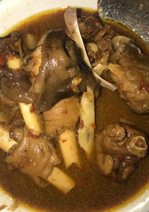 A picture of Ram head pepper soup #kitchenhuntchallenge.