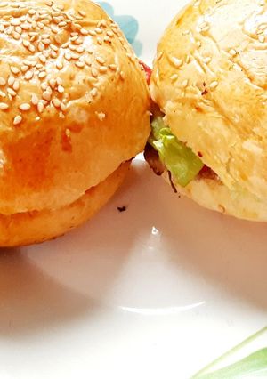 Una foto de Bollos de hamburguesa