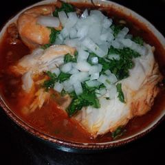 A picture of Caldo de Pescado.
