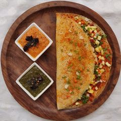 Paneer Schezwan Dosa A picture of Paneer Schezwan Dosa.