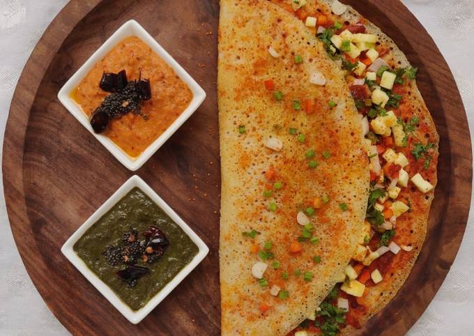 Easiest Way to Prepare Thomas Keller Paneer Schezwan Dosa