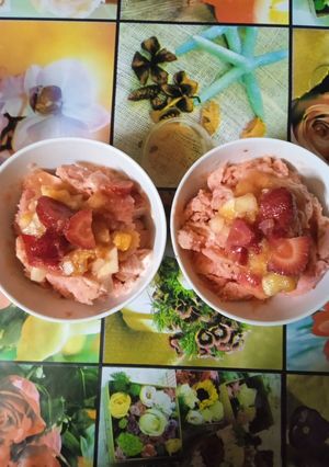 Una foto de Helado multifruta