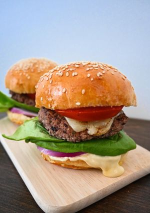 Une photo de Recette de burger végétarien