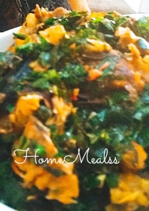 A picture of Vegetable yam porriage.
