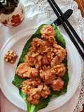 প্রন উইথ পিনাট বাটার অ্যান্ড ওয়ালনাট (Prawns with Peanut Butter and walnut recipe in Bengali)