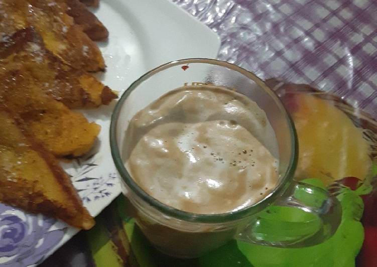 French toast with creamy coffee French toast with creamy coffee