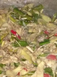 Foto resep Oseng jantung pisang batu