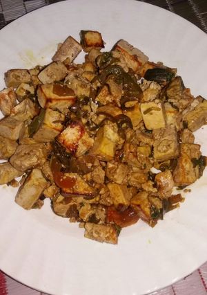 A picture of Chilli paneer.