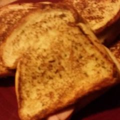 A picture of Grilled Garlic ham cheese sandwich.