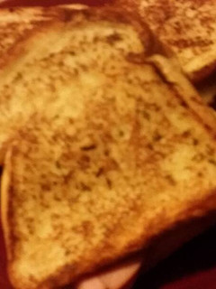 A picture of Grilled Garlic ham cheese sandwich.