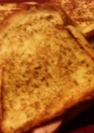 A picture of Grilled Garlic ham cheese sandwich.