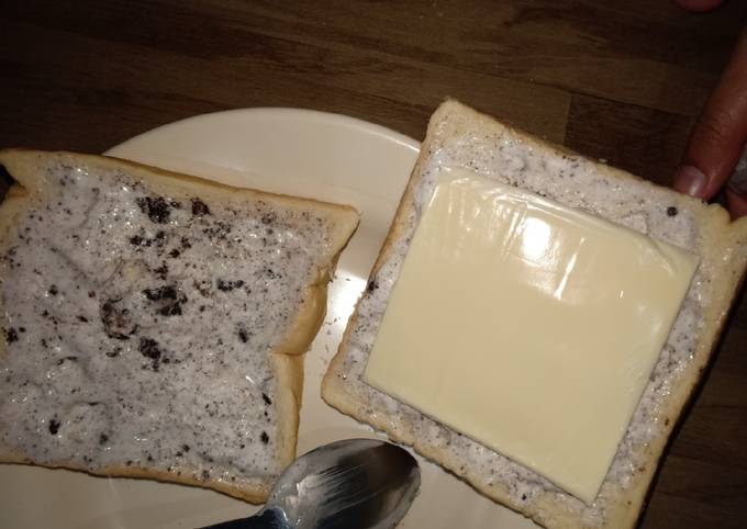 Bagaimana cara memasak Sandwich Ice Cream Oreo Keju yang enak