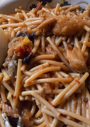 A picture of Whole wheat spag.