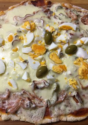 Una foto de Exquisita pizza Fitness de harina de arroz