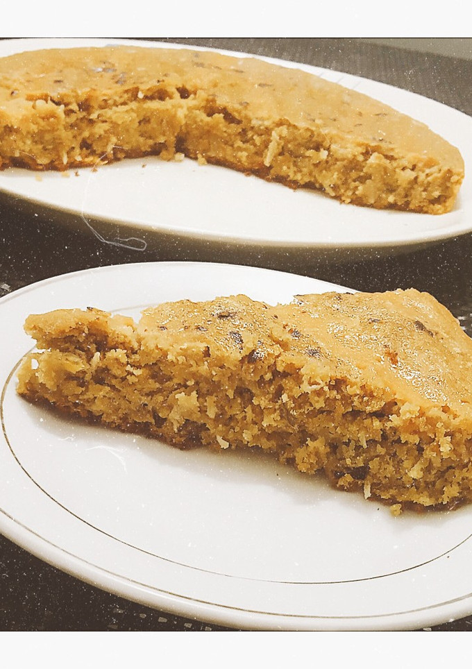 Una foto de Torta de banano con coco.🍌