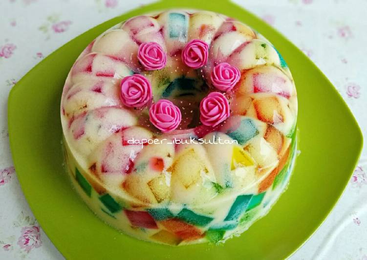 Resep Puding Mozaik Susu, Lezat