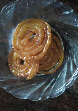 A picture of Homemade jalebies.