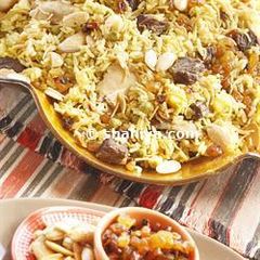 A picture of Beryani Rice, Iraqi Style.