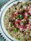Fregola con funghi cardoncelli