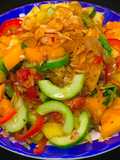 Tropical fruits salad