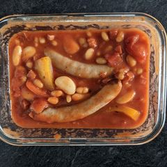 A picture of Sausage casserole.