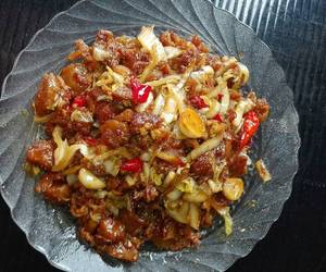 Fresh Memasak Orak Arik Sawi Putih Telor  Pentol Enak Sederhana