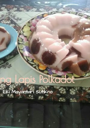 Foto resep Puding Lapis Polkadot Gampang Buatnya