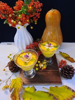 عکسی از دستور فرنی کدو حلوایی