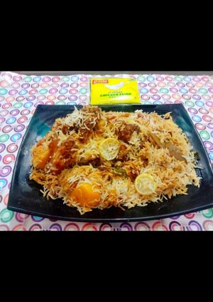 A picture of Chicken biryani.