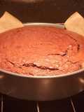 Eggless fudge brownie cake