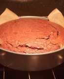 Eggless fudge brownie cake