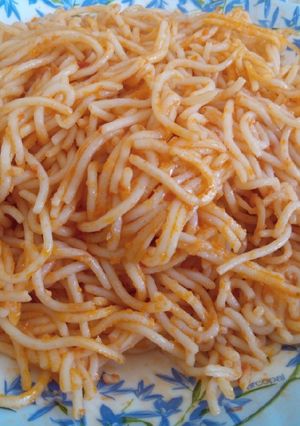 A picture of Fried Spaghetti.