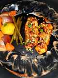ওয়ালনাট ক্রাস্টেড টেরিয়াকি ফিশ ফিলে(walnut crusted teriyaki fish fillet recipe in Bengali)