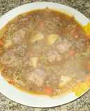 Guiso de arroz y lentejas