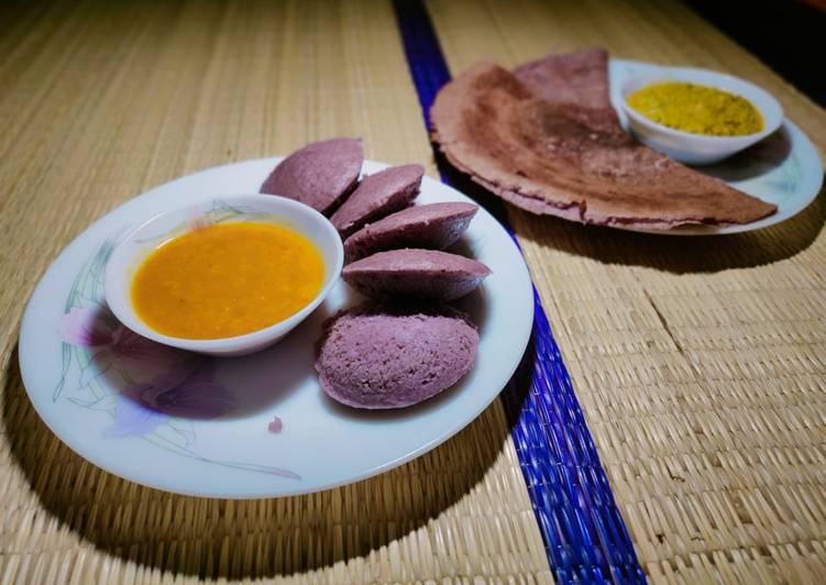 How to Make Homemade Black Rice Idli &amp; Dosa