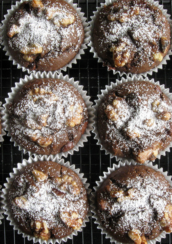 A picture of Silken Tofu Cocoa Muffins (Dairy Free).