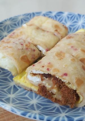 A picture of Pork Floss Egg Pancake.