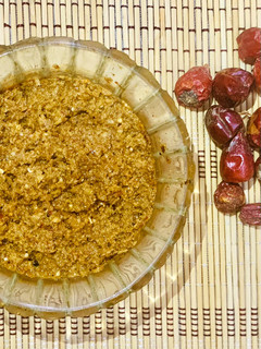 A picture of Coconut Chatni ~ Mom’s style.