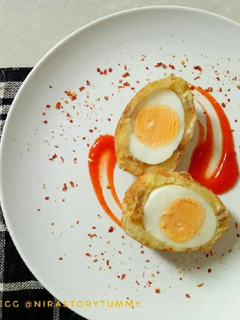 Langkah Gampang Membuat Resep  Scotch egg yang Lezat Sekali, Enak