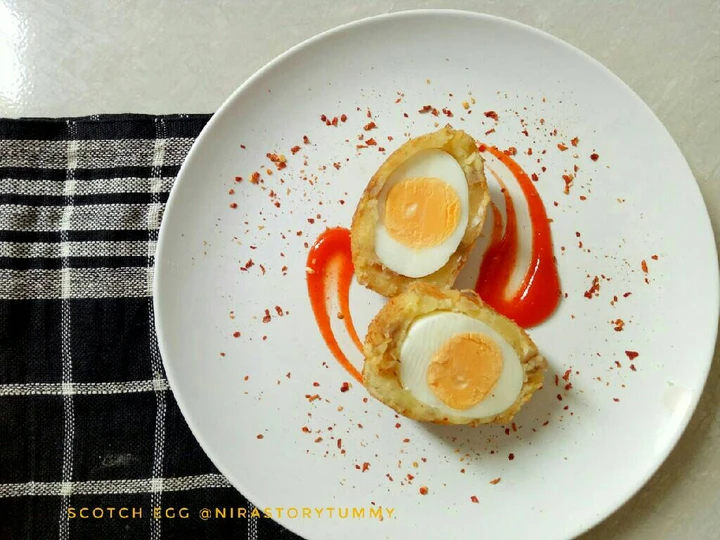 Langkah Gampang Membuat Resep  Scotch egg yang Lezat Sekali, Enak