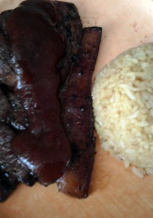 A picture of GRILLED PORK STEAK.