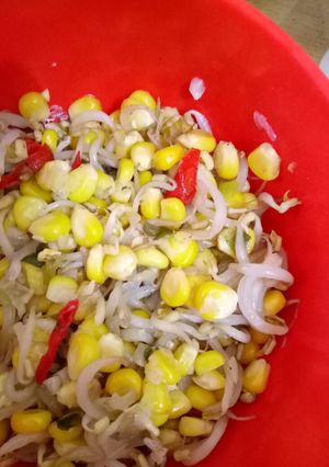 Foto resep Jagung, kecambah oseng sederhana
