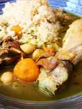 Couscous de pollo y cordero