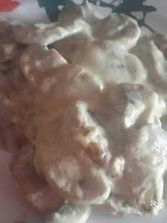 Una foto de Champiñones a la crema
