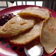 Panqueque con mermelada de fresa 🍓
